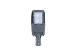 Lampă stradală cu LED de 50 W, carcasă gri, cip LUMILEDS, IP65, unghi de iluminare 75x130° – soclu NEMA