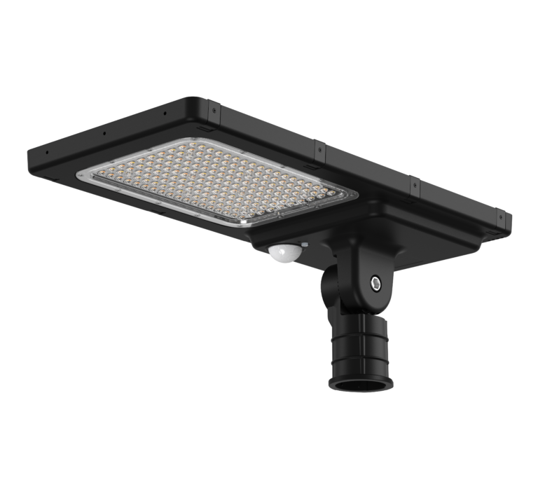 Lampă stradală hibridă solară cu LED, IP65 + telecomandă