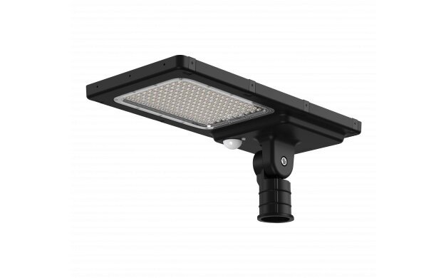 Lampă stradală hibridă solară cu LED, IP65 + telecomandă