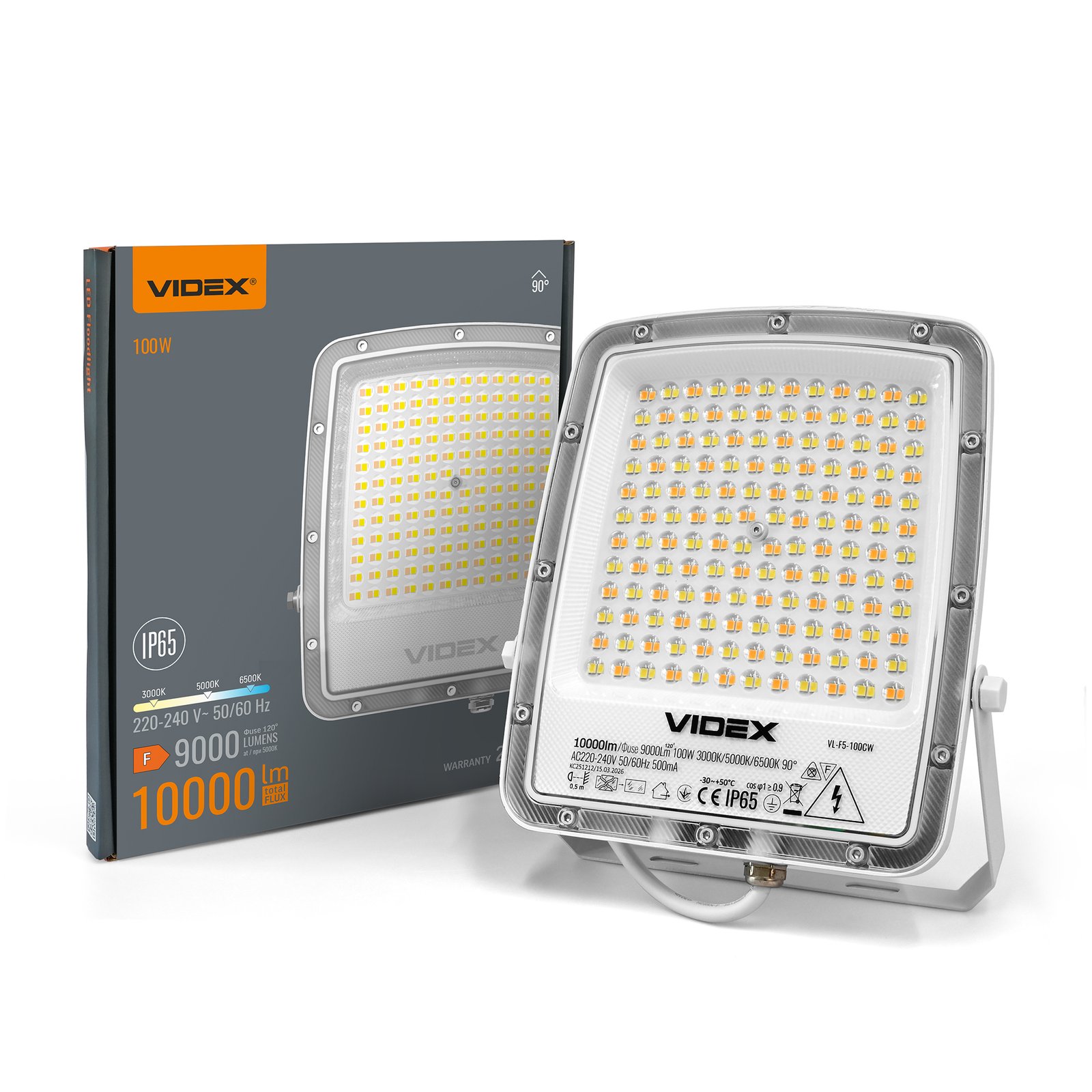 vl-f5-100cw-00.jpg Proiector LED VIDEX-FLOOD-LED-F5-100W-CCT - imagine 1