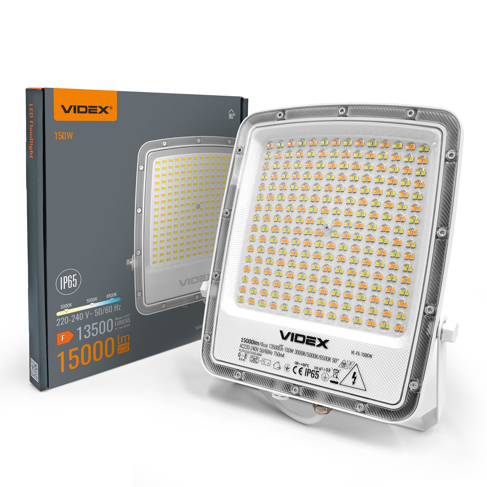 vl-f5-150cw-00.jpg Proiector LED VIDEX-FLOOD-LED-F5-150W-CCT - imagine 1